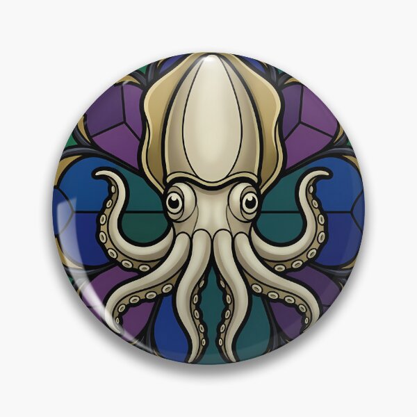 Item preview, Gothic Rose Window — Cuttlefish in Stained Glass designed and sold by IllumeInk.