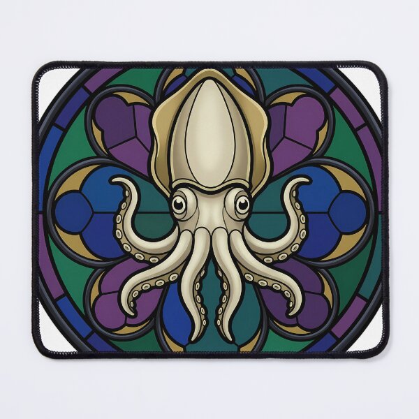 Item preview, Gothic Rose Window — Cuttlefish in Stained Glass designed and sold by IllumeInk.