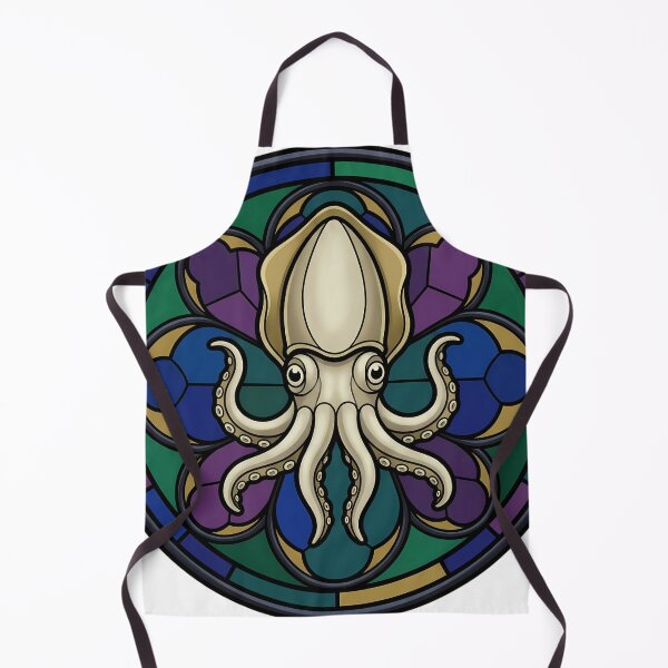 Item preview, Gothic Rose Window — Cuttlefish in Stained Glass designed and sold by IllumeInk.