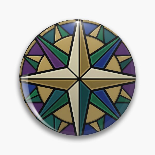 Item preview, Gothic Rose Window — Ship's Compass Rose in Stained Glass designed and sold by IllumeInk.