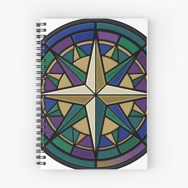 Item preview, Gothic Rose Window — Ship's Compass Rose in Stained Glass designed and sold by IllumeInk.