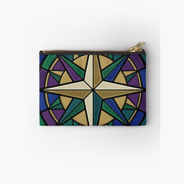 Item preview, Gothic Rose Window — Ship's Compass Rose in Stained Glass designed and sold by IllumeInk.