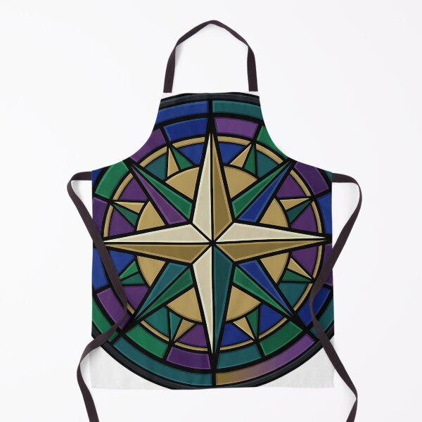 Item preview, Gothic Rose Window — Ship's Compass Rose in Stained Glass designed and sold by IllumeInk.