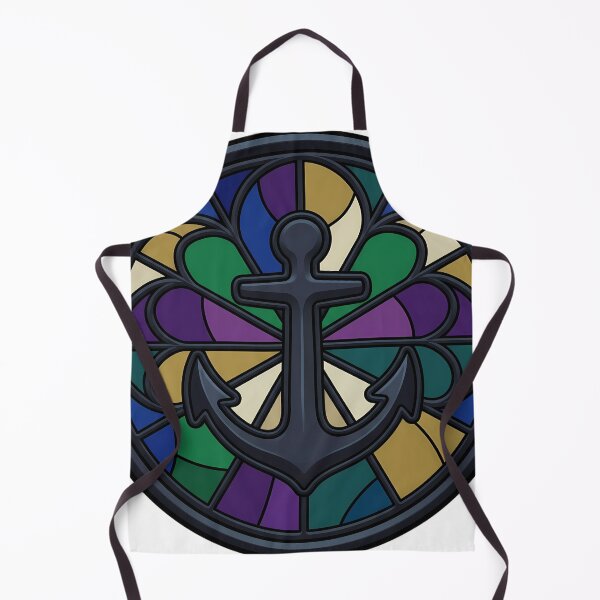Item preview, Gothic Rose Window — Ship's Anchor in Stained Glass designed and sold by IllumeInk.