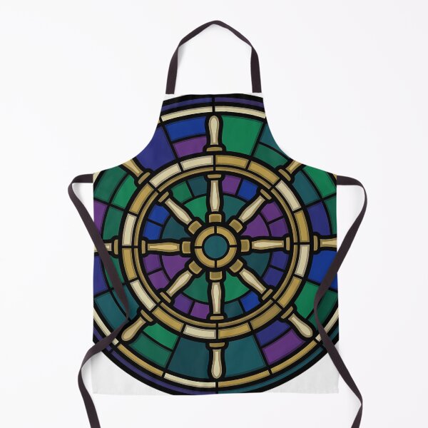 Item preview, Gothic Rose Window — Ship's Wheel in Stained Glass designed and sold by IllumeInk.