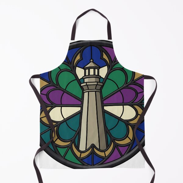 Item preview, Gothic Rose Window — Stone Lighthouse in Stained Glass designed and sold by IllumeInk.