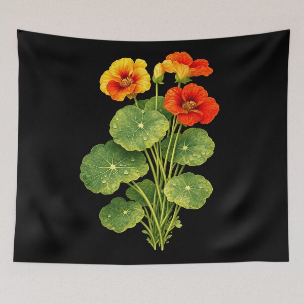 Item preview, Botanical Flower, Nasturtium Plant designed and sold by Boiledbrain-SP.