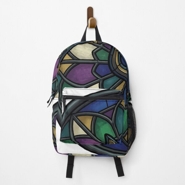 Item preview, Gothic Rose Window — Three Pronged Trident in Stained Glass designed and sold by IllumeInk.