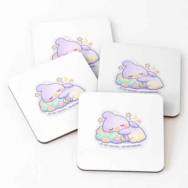 Item preview, Do Not Disturb I Am Recharging Cute Sleepy Dog Introvert Quote Design designed and sold by inkoutninja.