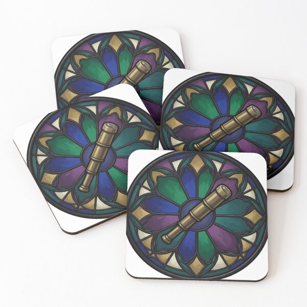 Item preview, Gothic Rose Window — Brass Spyglass in Stained Glass designed and sold by IllumeInk.