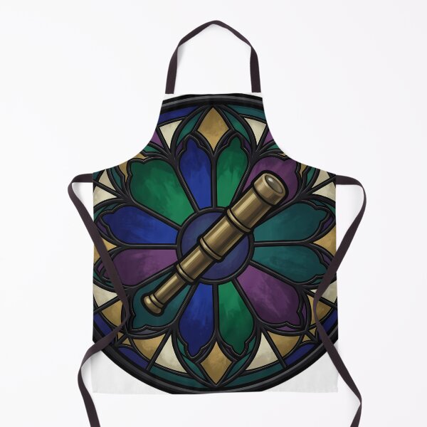 Item preview, Gothic Rose Window — Brass Spyglass in Stained Glass designed and sold by IllumeInk.