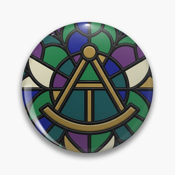 Item preview, Gothic Rose Window — Brass Sextant in Stained Glass designed and sold by IllumeInk.