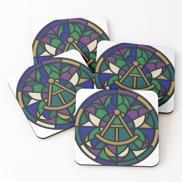 Item preview, Gothic Rose Window — Brass Sextant in Stained Glass designed and sold by IllumeInk.