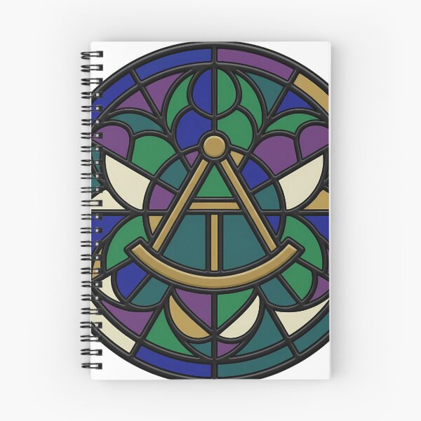 Item preview, Gothic Rose Window — Brass Sextant in Stained Glass designed and sold by IllumeInk.