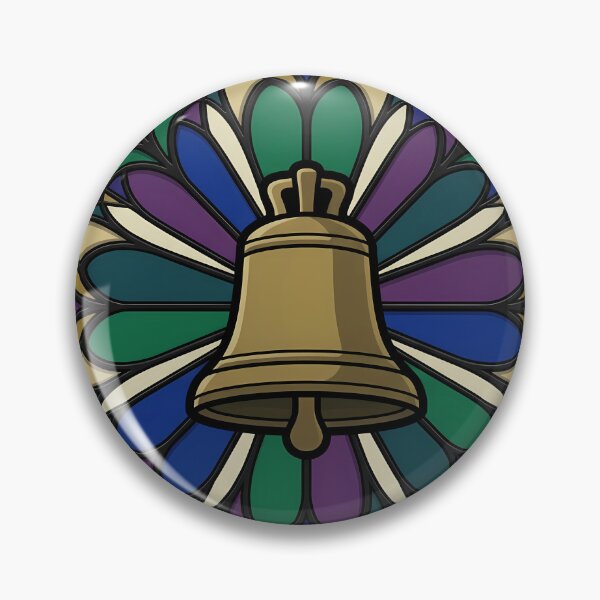 Item preview, Gothic Rose Window — Ship's Bell in Stained Glass designed and sold by IllumeInk.