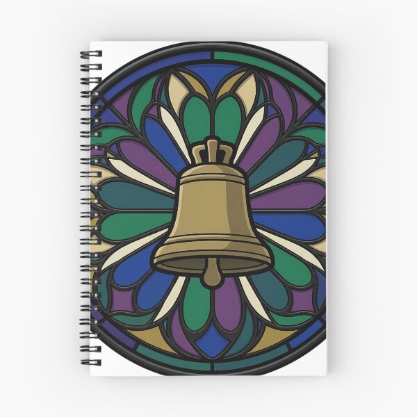 Item preview, Gothic Rose Window — Ship's Bell in Stained Glass designed and sold by IllumeInk.