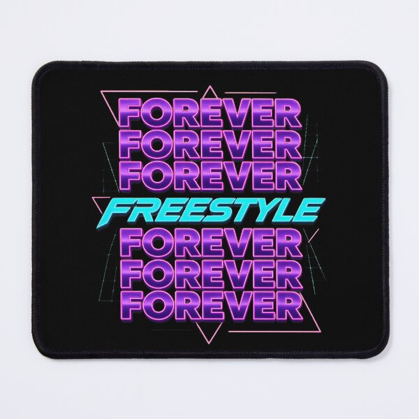 Item preview, Forever Freestyle Retro 80s Synth Dance Typography designed and sold by timothymurp.