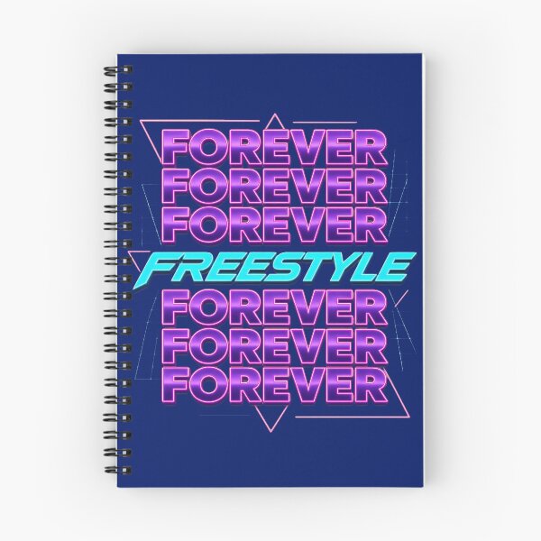 Item preview, Forever Freestyle Retro 80s Synth Dance Typography designed and sold by timothymurp.