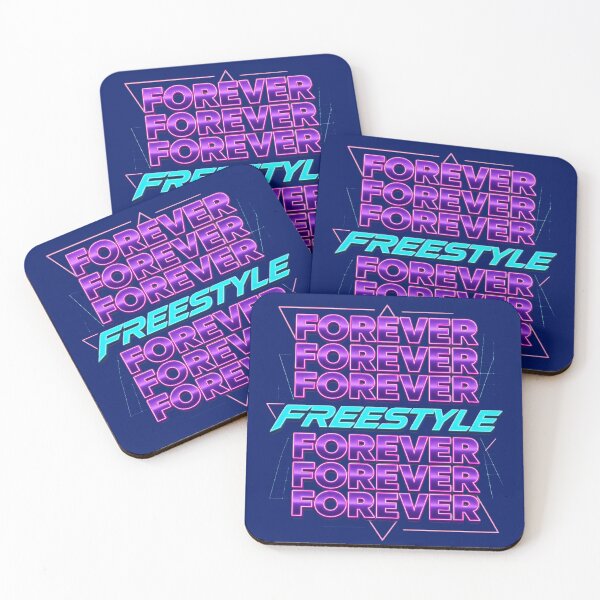 Item preview, Forever Freestyle Retro 80s Synth Dance Typography designed and sold by timothymurp.