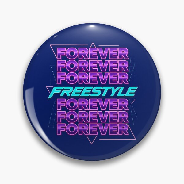 Item preview, Forever Freestyle Retro 80s Synth Dance Typography designed and sold by timothymurp.