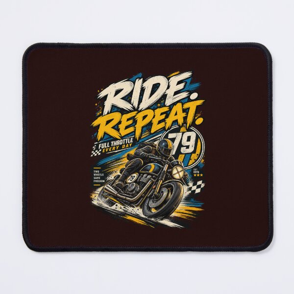 Item preview, Ride Repeat Vintage Motorcycle Racing designed and sold by SHRETAM CO..