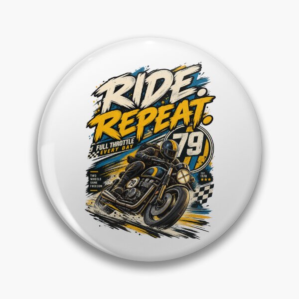 Item preview, Ride Repeat Vintage Motorcycle Racing designed and sold by SHRETAM CO..