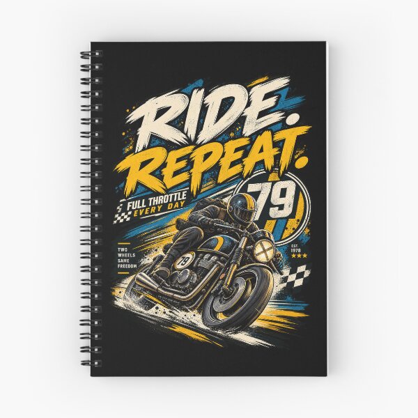 Item preview, Ride Repeat Vintage Motorcycle Racing designed and sold by SHRETAM CO..