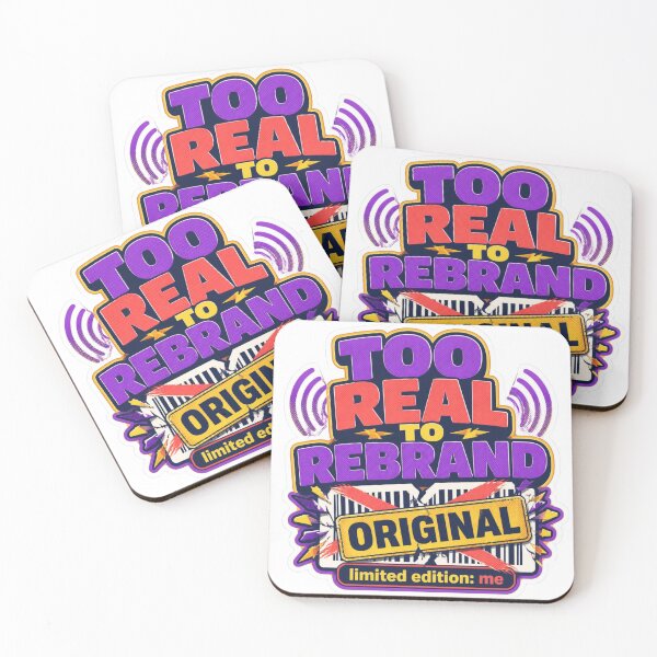 Item preview, Too Real To Rebrand - Original Limited Edition Me Quote Sticker designed and sold by echotiyan.