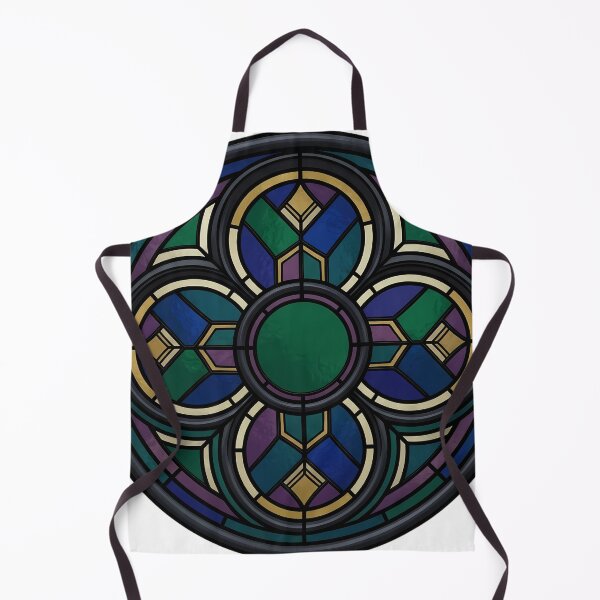 Item preview, Gothic Rose Window — Quatrefoil Tracery Medallion in Stained Glass designed and sold by IllumeInk.