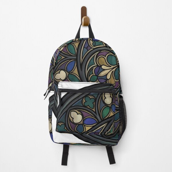 Item preview, Gothic Rose Window — Trefoil Tracery Medallion in Stained Glass designed and sold by IllumeInk.