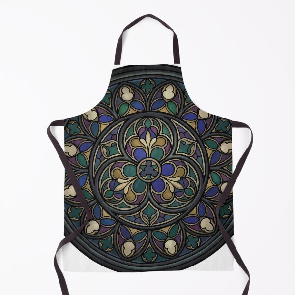 Item preview, Gothic Rose Window — Trefoil Tracery Medallion in Stained Glass designed and sold by IllumeInk.