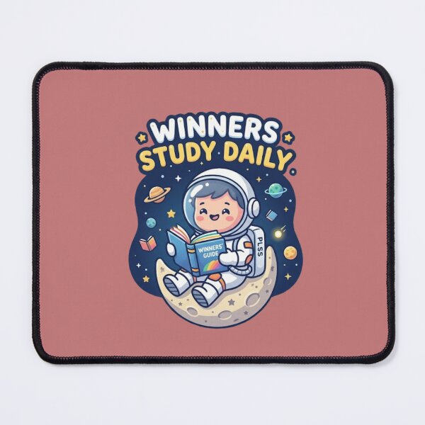 Item preview, Winners Study Daily – Student Motivation Quote designed and sold by WallMuseStudio .