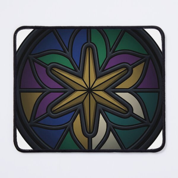 Item preview, Gothic Rose Window — Six Pointed Star Window in Stained Glass designed and sold by IllumeInk.