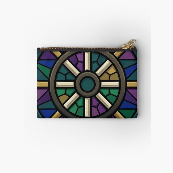 Item preview, Gothic Rose Window — Eight Spoked Wheel Window in Stained Glass designed and sold by IllumeInk.
