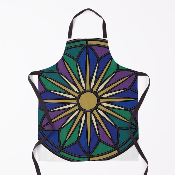Item preview, Gothic Rose Window — Sunburst Rosette in Stained Glass designed and sold by IllumeInk.