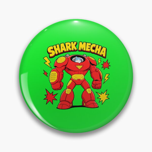 Item preview, Red Shark Mecha Hero designed and sold by Wraptious.