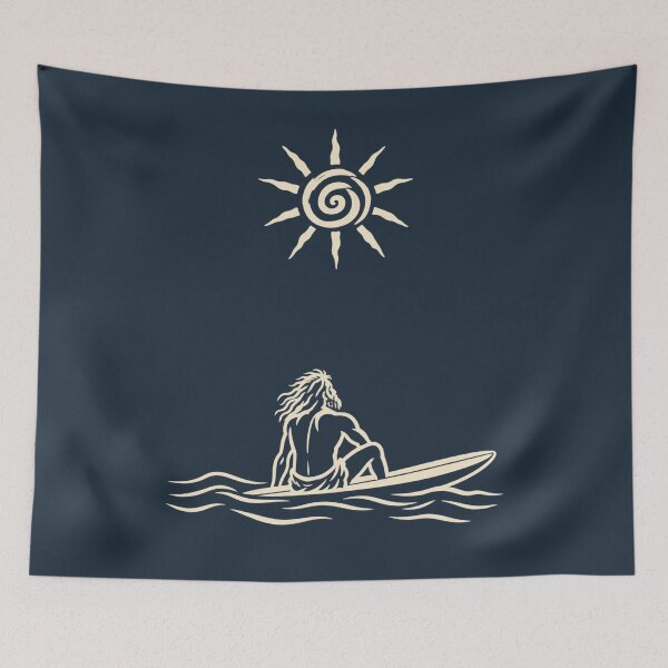 Item preview, Surf Art - Vintage Surfer & Sun Graphic designed and sold by JonelCrafts.