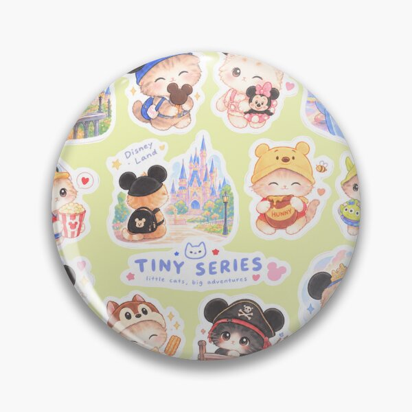 Item preview, disneyland tiny kitty love cat pet funny designed and sold by sara747.