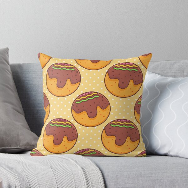 Item preview, Lindo patrón retro de comida japonesa Takoyaki designed and sold by werezu.