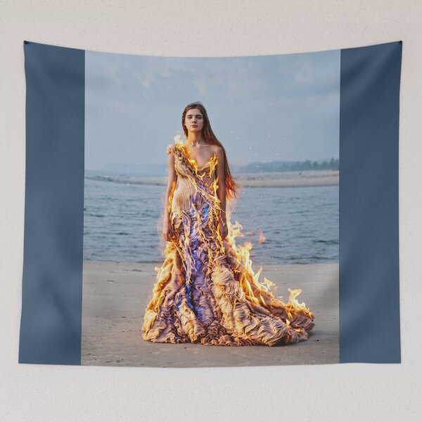 Item preview, Woman in Burning Gown Fire Portrait  designed and sold by artisfun333.