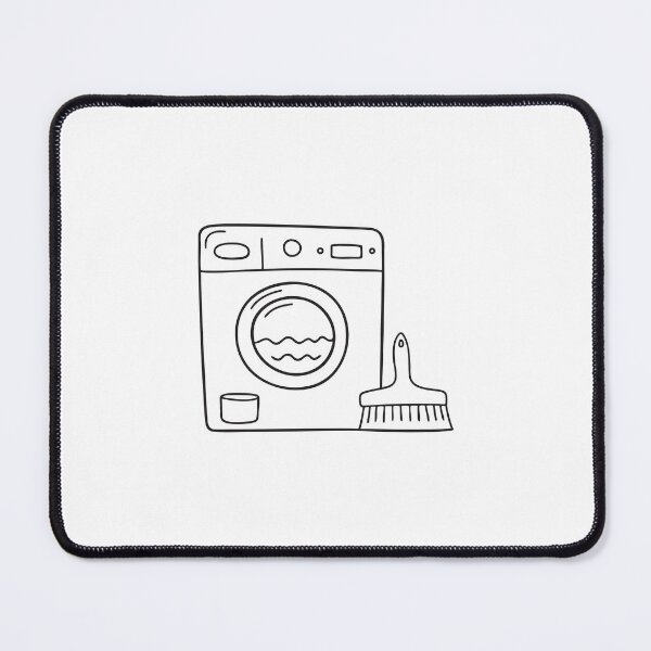 Item preview, A washing machine next to a dustpan and brush set designed and sold by rasagamastore.