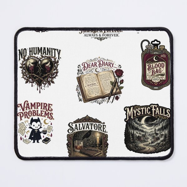 Item preview, The Vampire Diaries Sticker Pack – TVD Mystic Falls Vampire Fandom Stickers designed and sold by Fandom Universe.