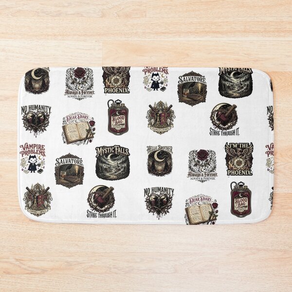 Artikelvorschau, Vampire Diaries Sticker-Pack – TVD Mystic Falls Vampire Fandom Sticker entworfen und verkauft von Fandom Universe.