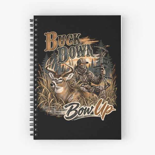 Item preview, Buck Down, Bow Up Hunting Graphic designed and sold by Boiledbrain-SP.
