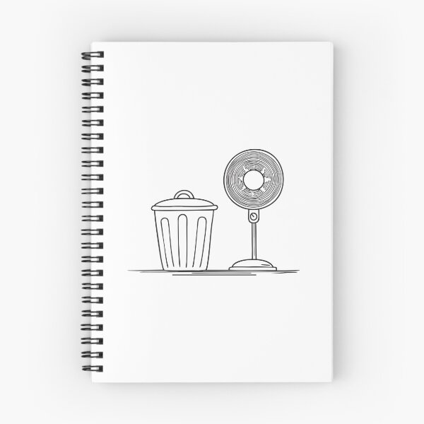Item preview, A wastebasket next to a fan standing on the floor designed and sold by rasagamastore.