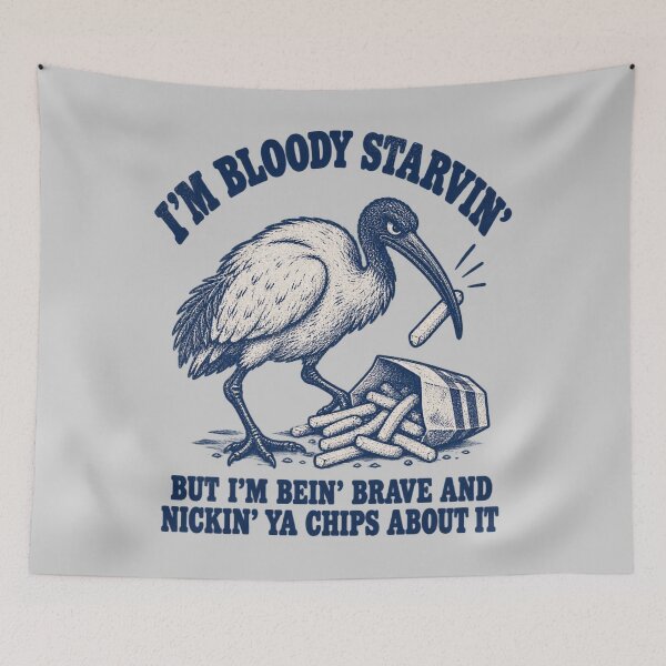Item preview, Bloody Starvin Bin Chicken Chips Heist Ibis Bird Tee designed and sold by Yellowriversss.