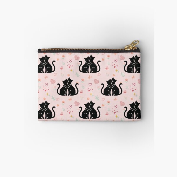 Item preview, Cute Black Cats Hugging Seamless Pattern designed and sold by prapapon.