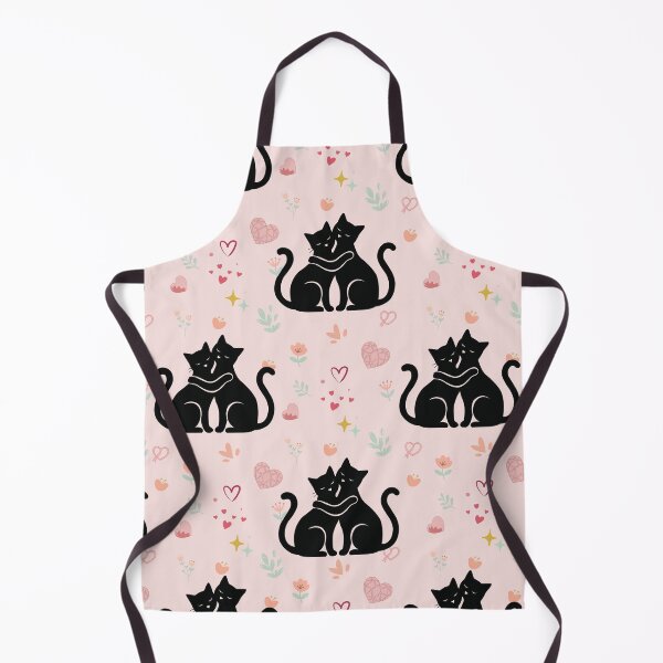 Item preview, Cute Black Cats Hugging Seamless Pattern designed and sold by prapapon.