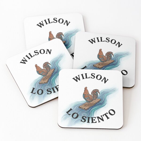 Item preview, Wilson, Lo Siento Rooster on Raft | Funny Spanish Apology Vintage Engraving Rooster Shirt designed and sold by LoFizzy.