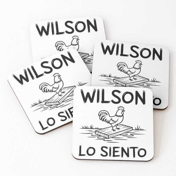 Item preview, Wilson, Lo Siento Rooster on Raft | Funny Spanish Apology Vintage Engraving Rooster Shirt designed and sold by LoFizzy.